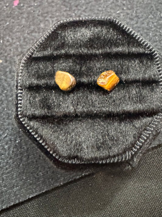 Tiger's eye earrings 
