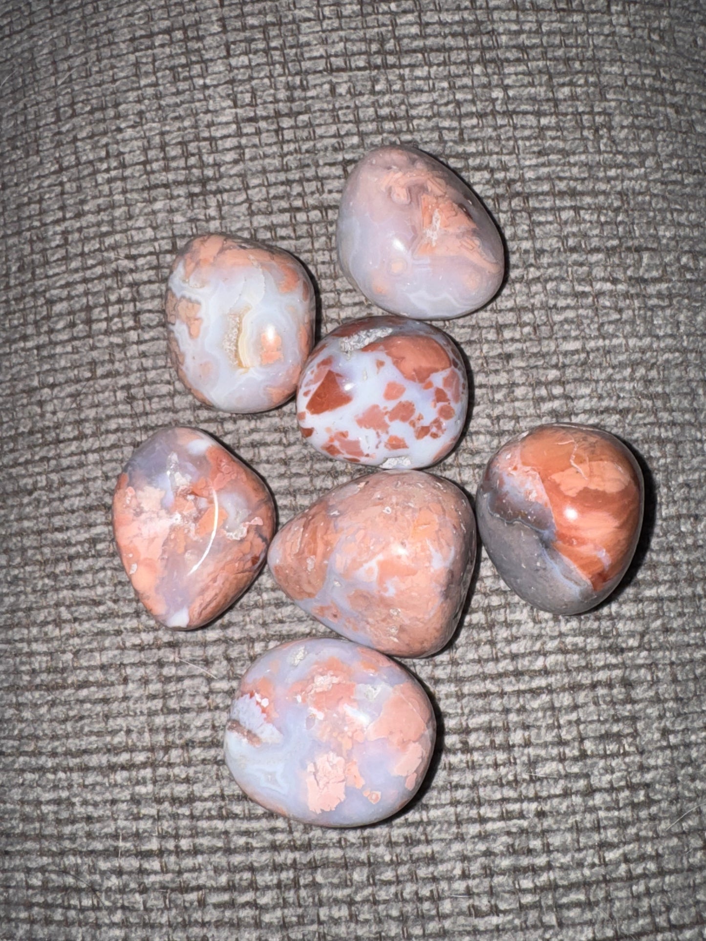 Cotton Candy Agate Tumbles