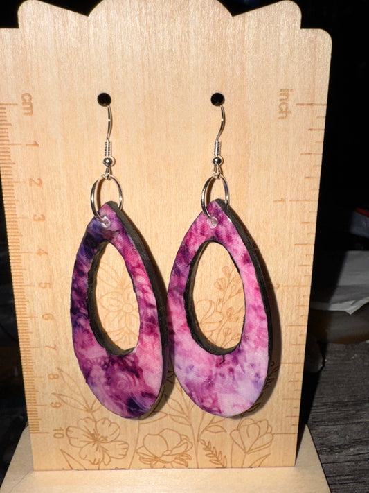Handmade Violet Horizon Earrings