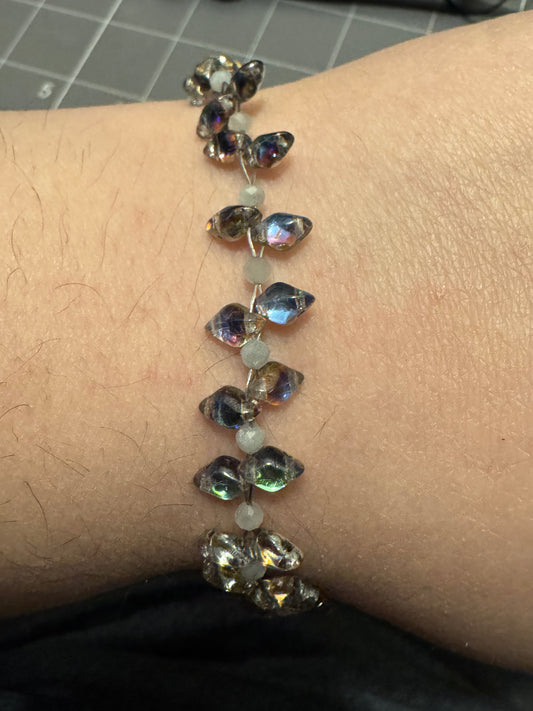 Handmade Iridescent Whisper Bracelet