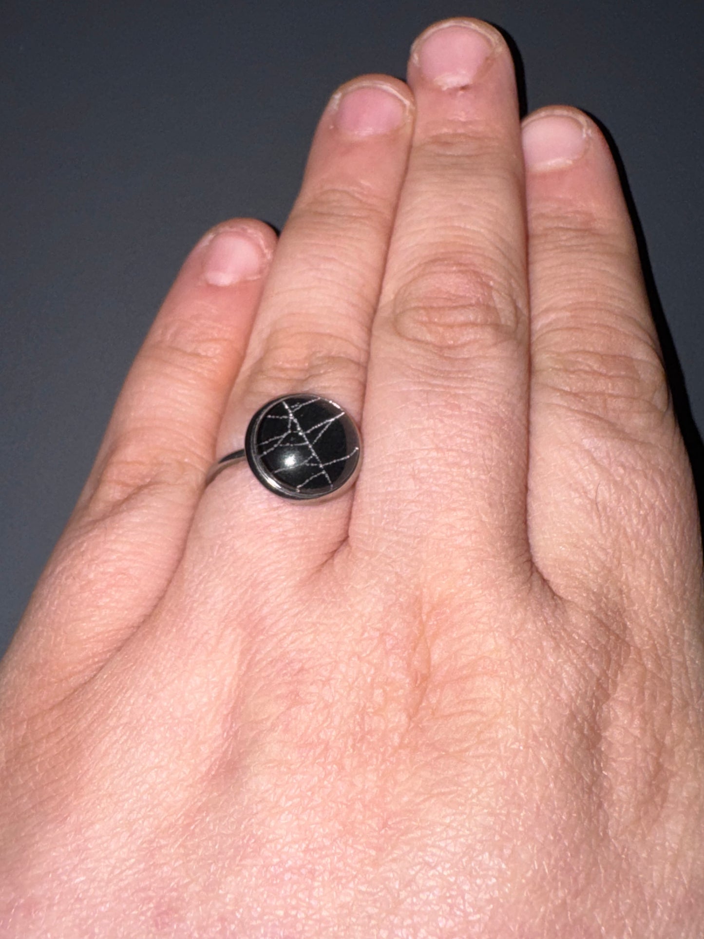 Real Spider Web Ring-Curated