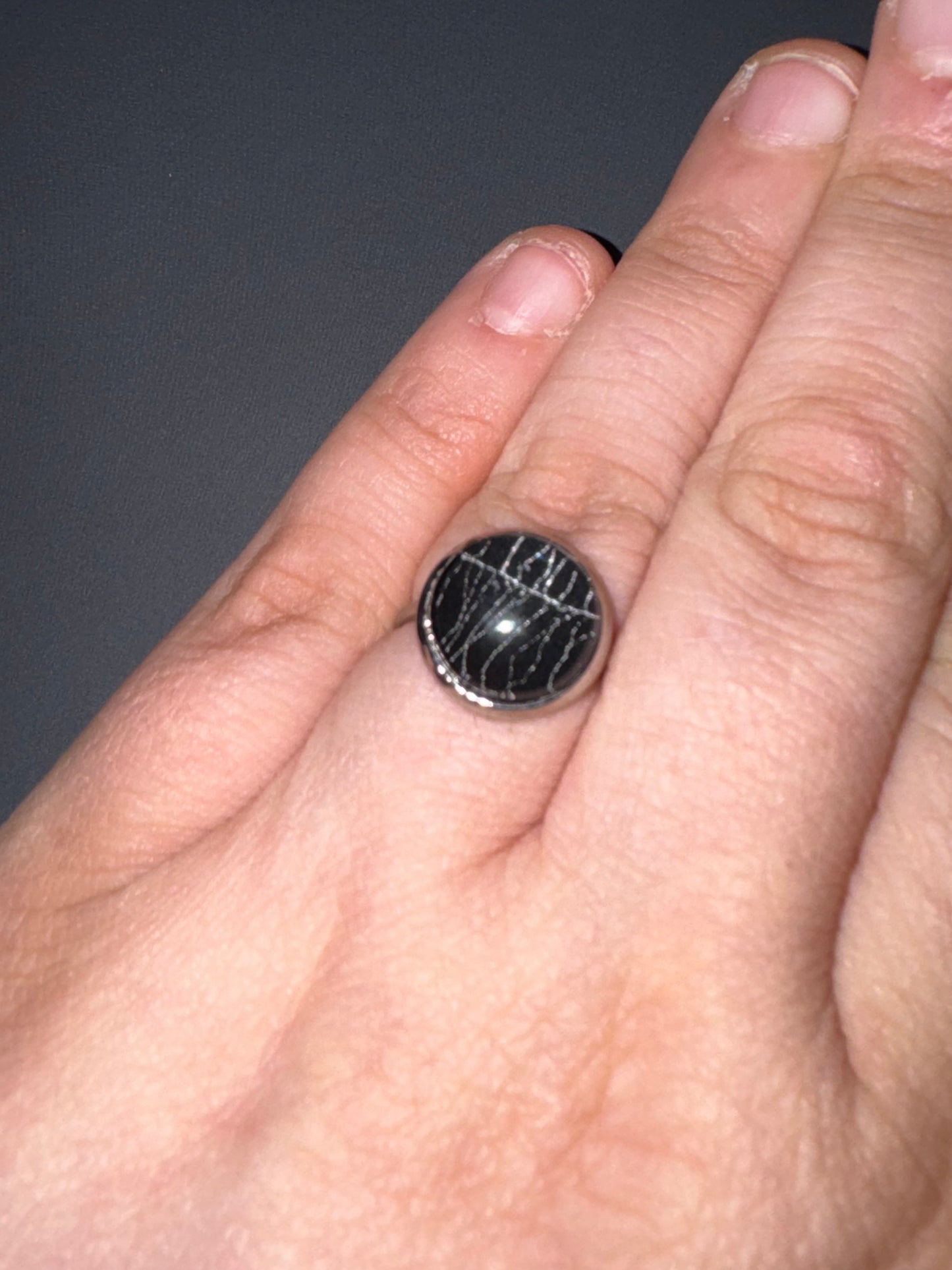 Real Spider Web Ring-Curated